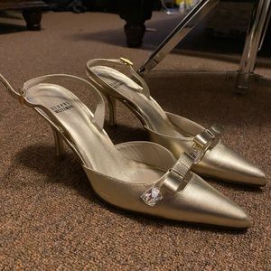 Stuart Weitzman Leather Slingback Pumps